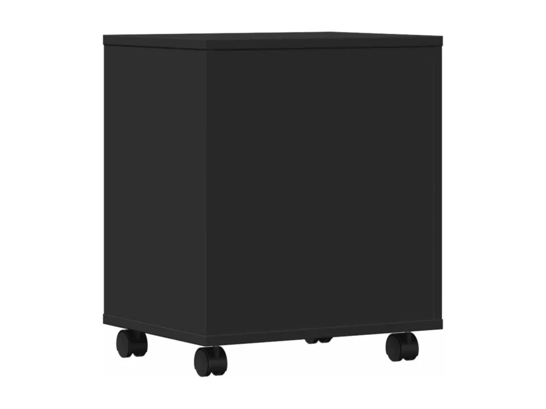 Support d'imprimante avec roulettes noir 41x32x48 cm