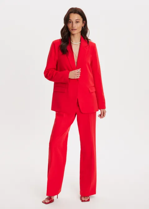 Oversized blazer rood (ROO)