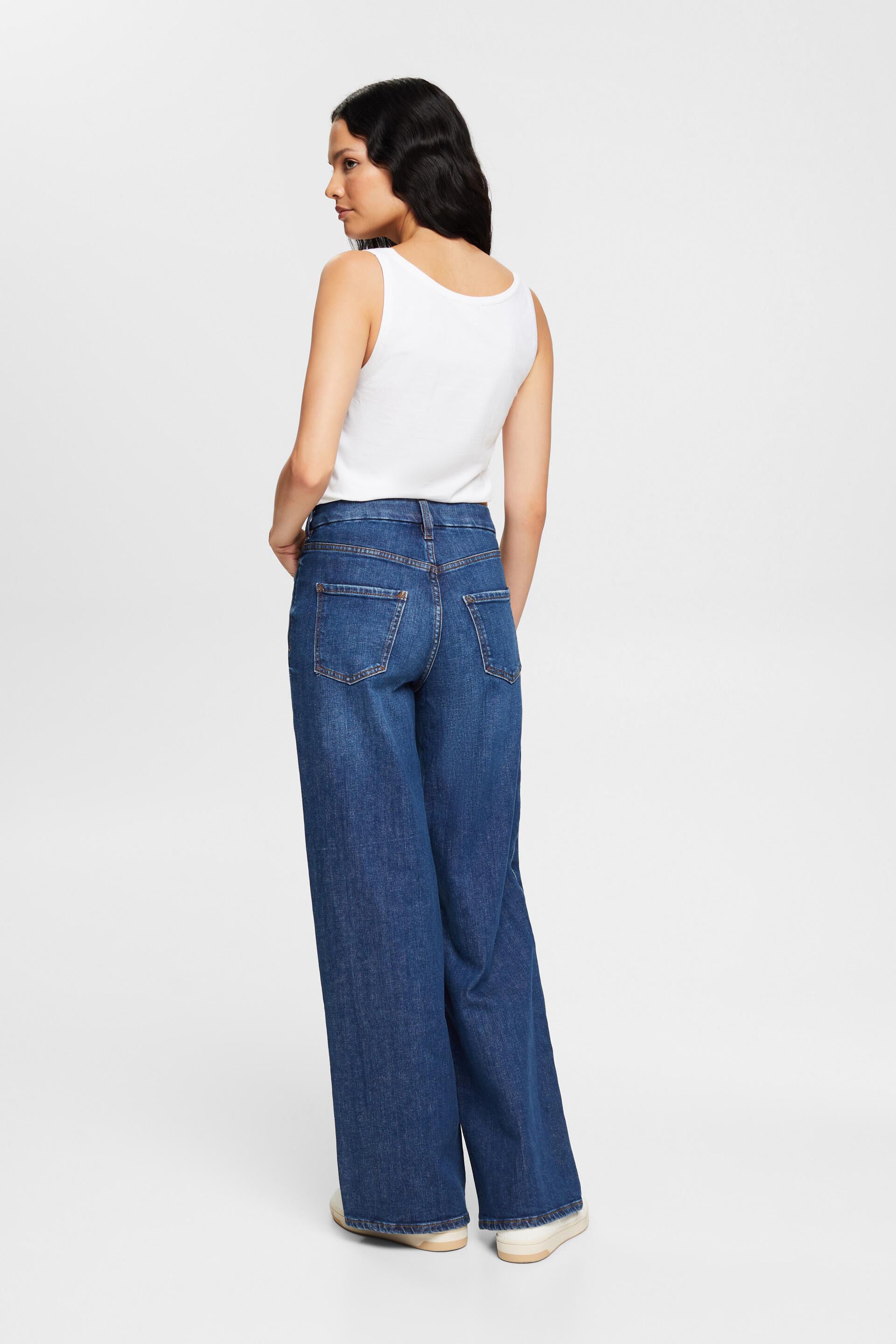 Jean à jambes larges