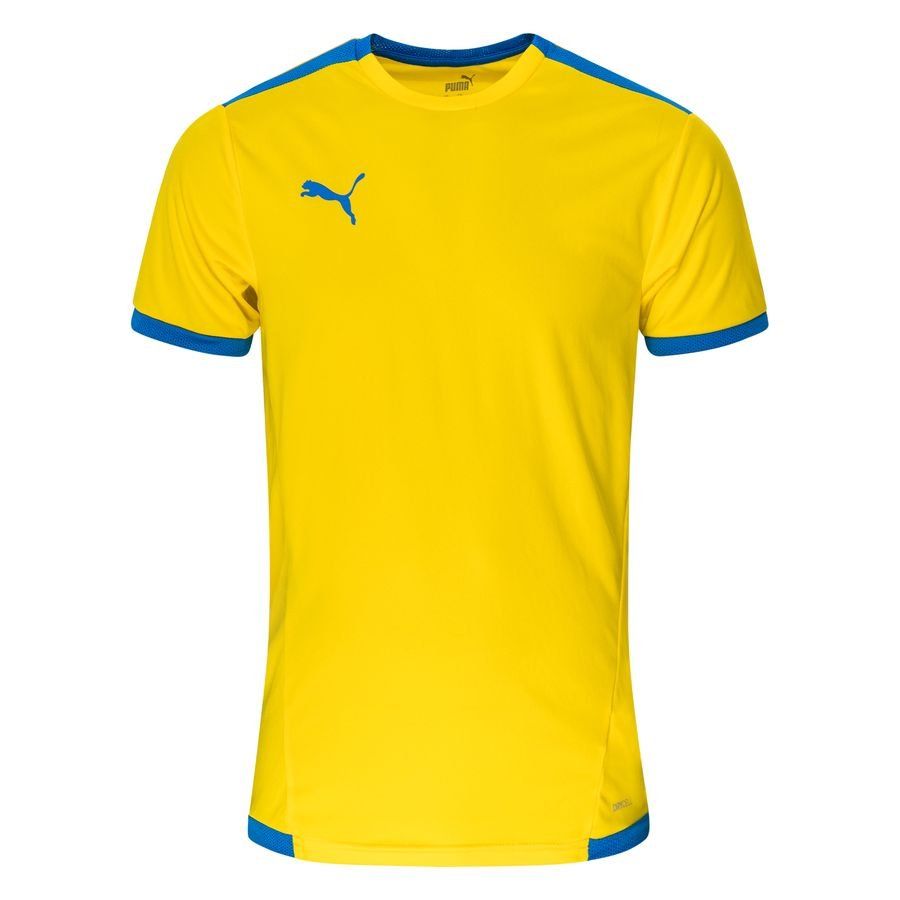 PUMA T-shirt d'Entraînement teamLIGA - Jaune/Bleu