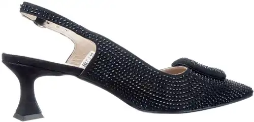 Freja-24 Babouche zwart - maat 43 slingback zwart - maat 43 Calandschoen