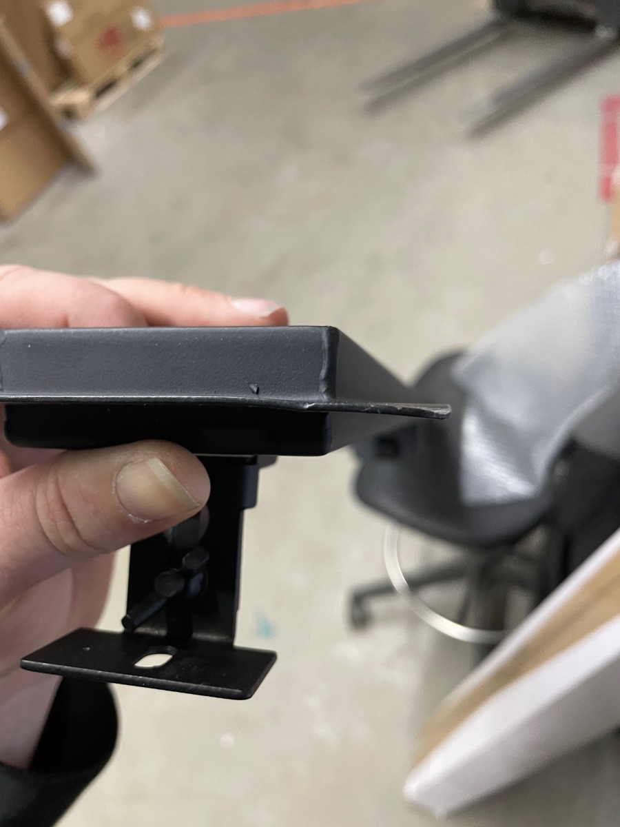 SCHADEMODEL: Mueller Black RVS douchegoot 120cm met uitneembaar sifon mat zwart