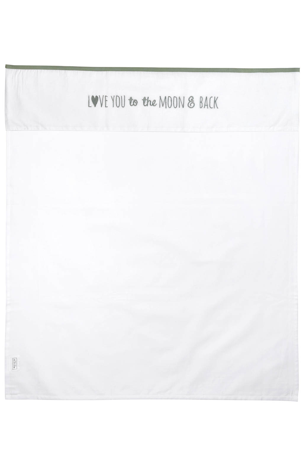 baby wieglaken Love you to the moon & back 75X100 cm forest green