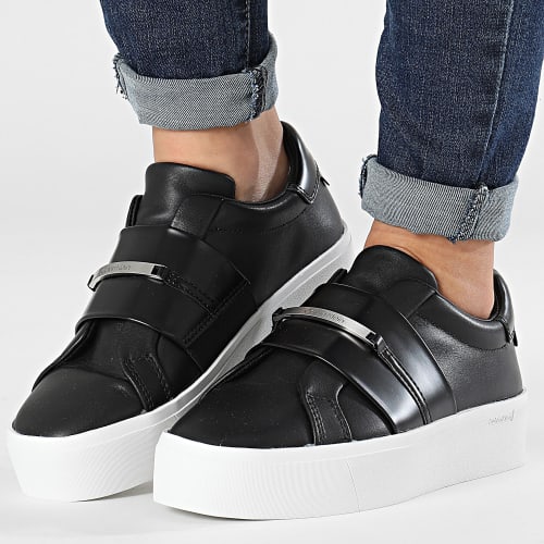 Baskets Femme Flatform Cupsole Slip On 1862 Black