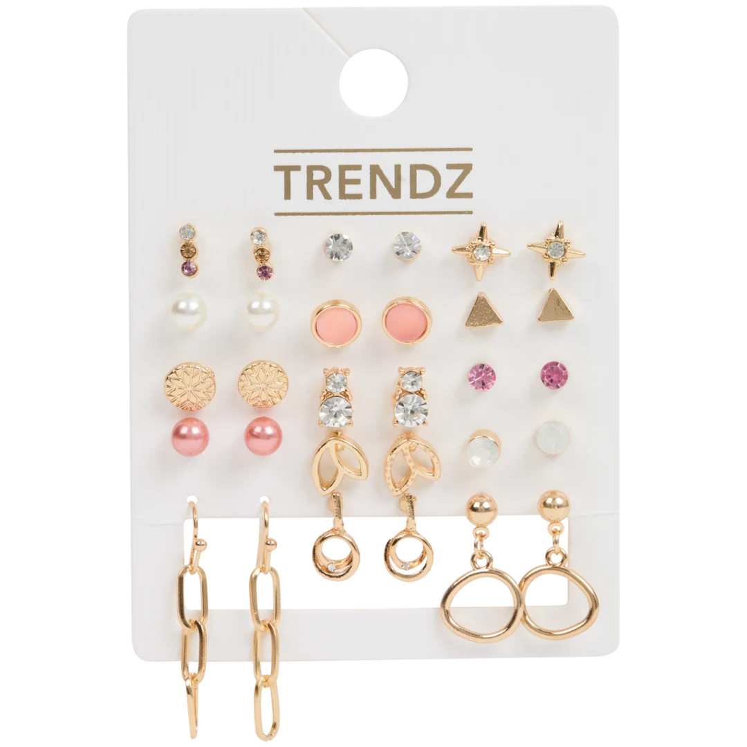Trendz oorbellen 15 paar | diverse varianten