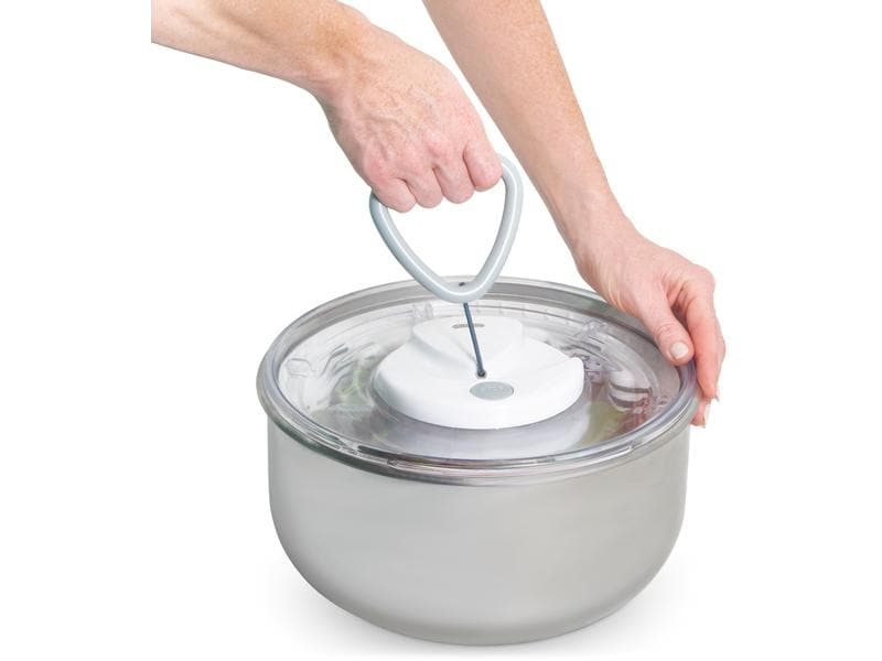 Zyliss Salatschleuder Easy Spin 2 26 cm, Edelstahl Praktische Salatschleuder