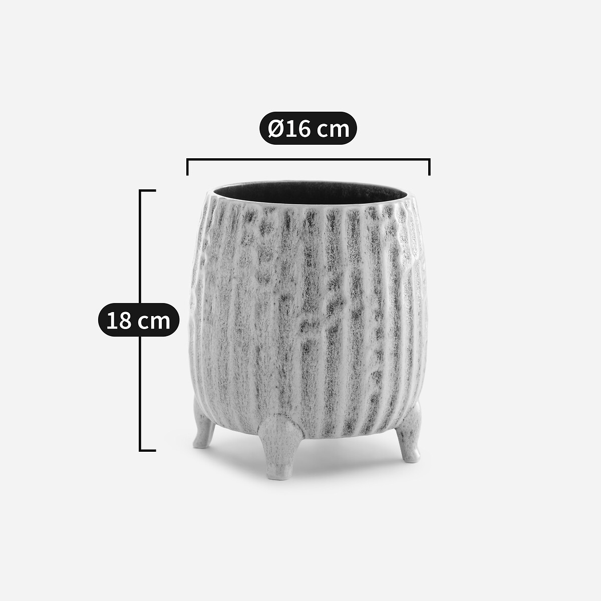 AM.PM<br>Vaso de cerâmica, 18 cm de altura, Zira