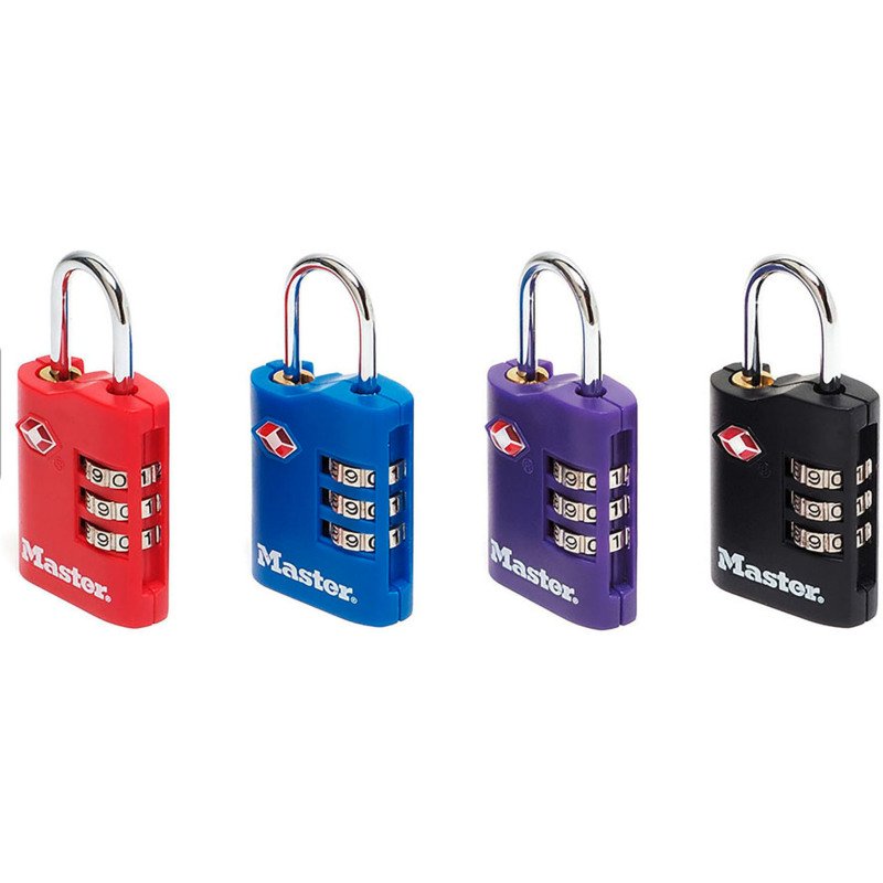 MASTERLOCK  Lot de deux cadenas à combinaison - Coloris aléatoire