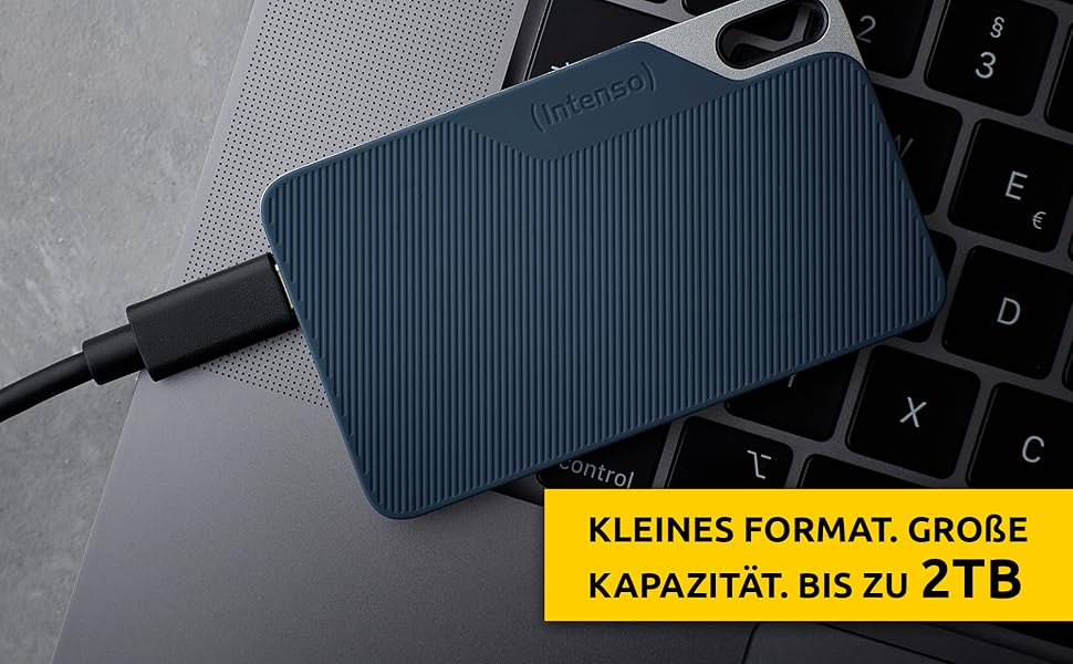 250GB TX100 Externe SSD Portable Festplatte USB Typ-C 3.2 Gen 1x1 500 Mbit/s (3826440) - Blau