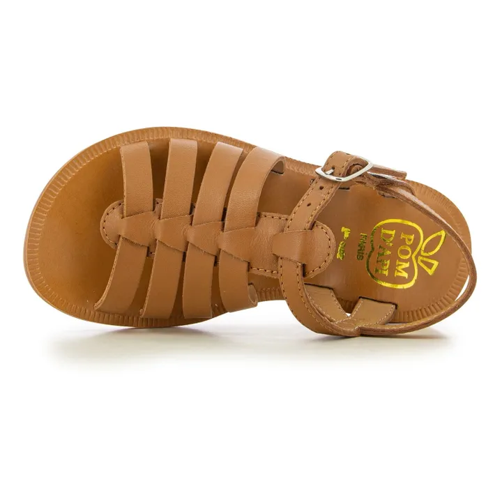 Pom d'Api Sandales Plagette Strap | Camel