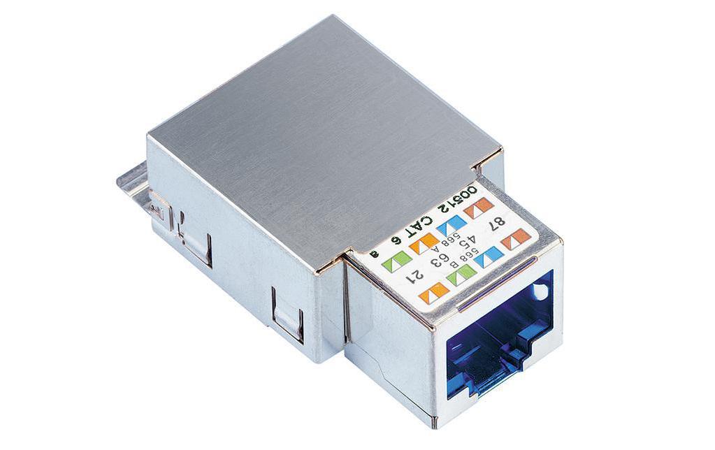 Anschlussmodul R&M freenet Cat. 6, 1xRJ45 geschirmt, spezialR&M freenet-Modul