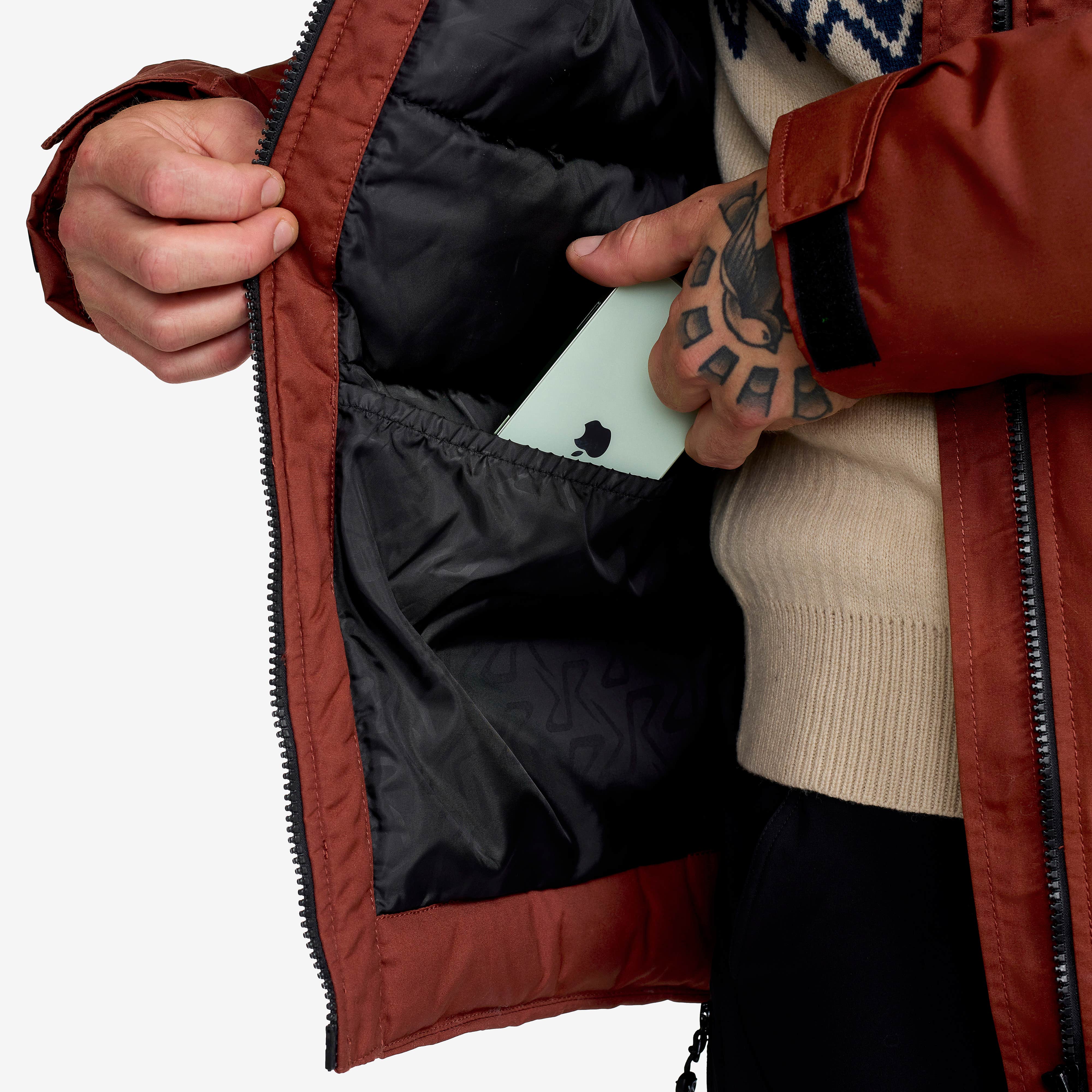Outdoor Parka Herre Smoked Paprika