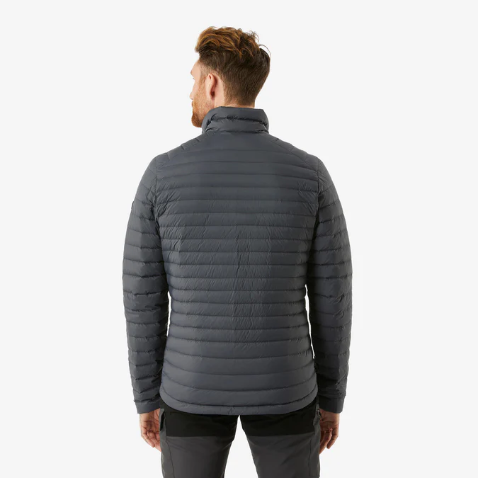 Decathlon Forclaz - Jaqueta puffer masculina Forclaz MT100 com enchimento de plumas