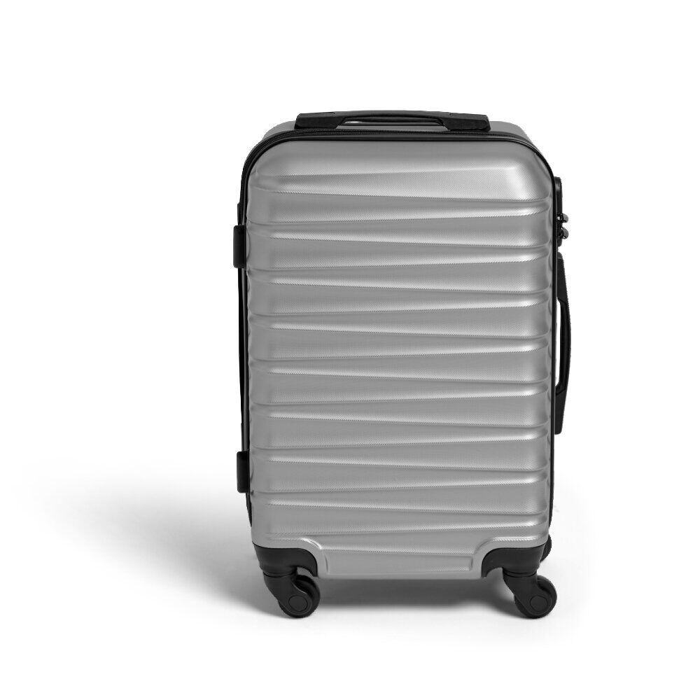 Valise cabine 32L plastique ABS grise 35x22xH57cm