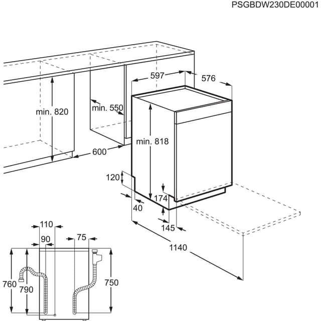 Electrolux 300 opvaskemaskine ESA47210UW (hvid)