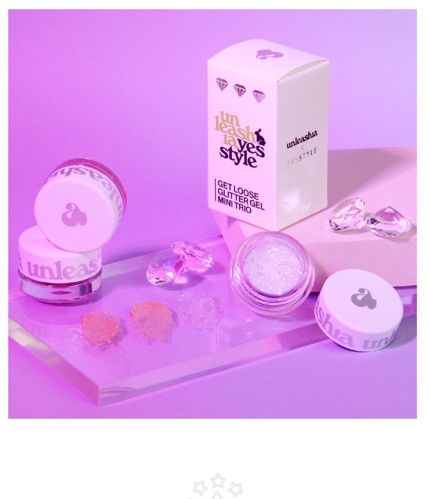 UNLEASHIA - Get Loose Glitter Gel Mini Trio YesStyle Exclusieve Set