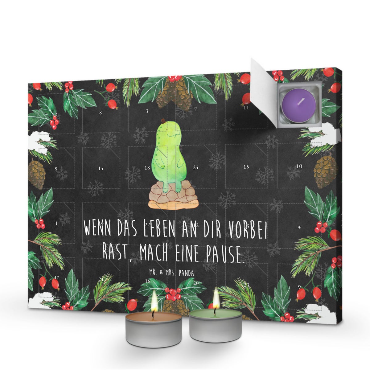 Mr. & Mrs. Panda Geurkaars Adventskalender Turtle Break - Zwart