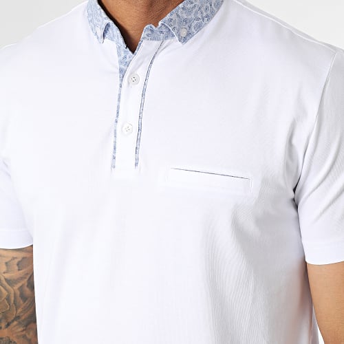 Polo Manches Courtes Blanc