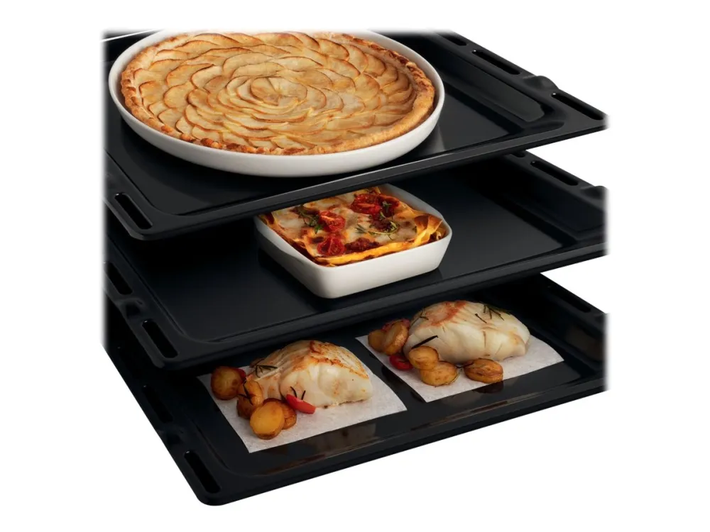 Whirlpool AKZ 6230 NB - Ovn - til indbygning - niche - bredde: 56 cm - dybde: 55 cm - højde: 60 cm - med selv-rengøring - Klasse A  - sort