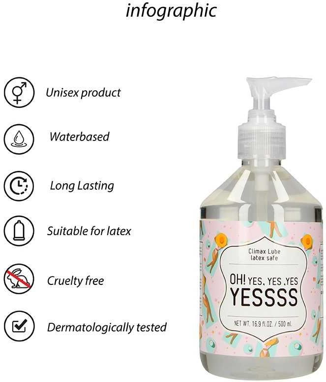 Climax Lube - OH! yes -  yes  - yes YESSSS - 500 ml