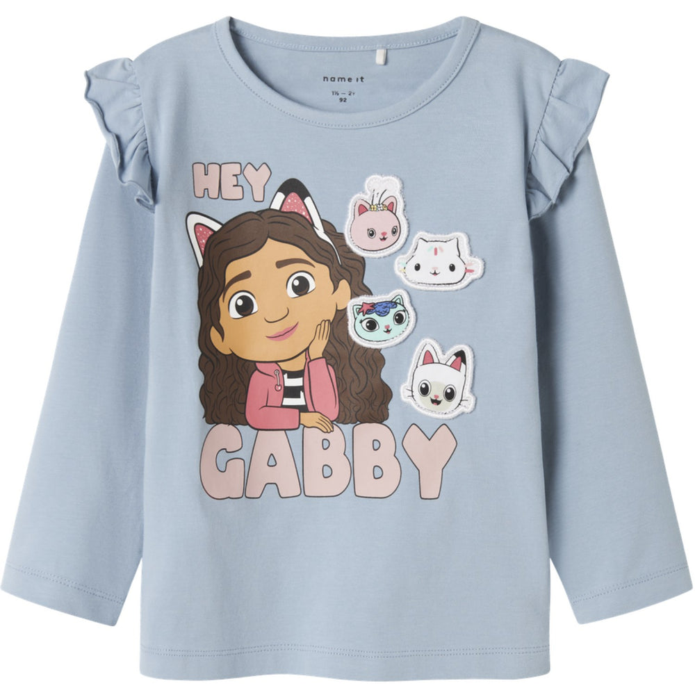 Køb Name It Dusty Blue Nmfjutte Gabby Ls Top Box Sky