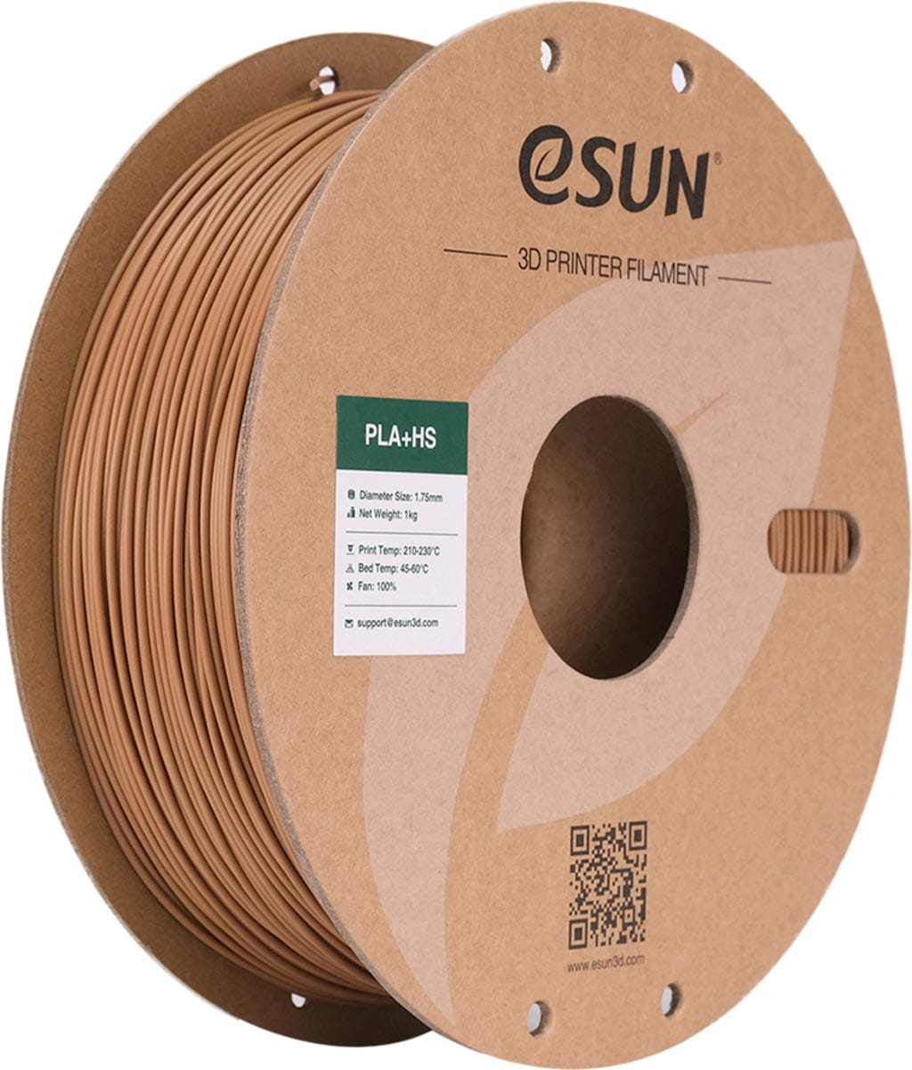 eSUN  PLA+HS Light Brown, 1,75 mm / 1000 g    PLA-Filament für den Hochgeschwindigkeitsdruck