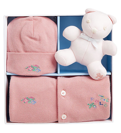 Polo Ralph Lauren Gave?ske - 3 Dele - Rosa m. Blomster