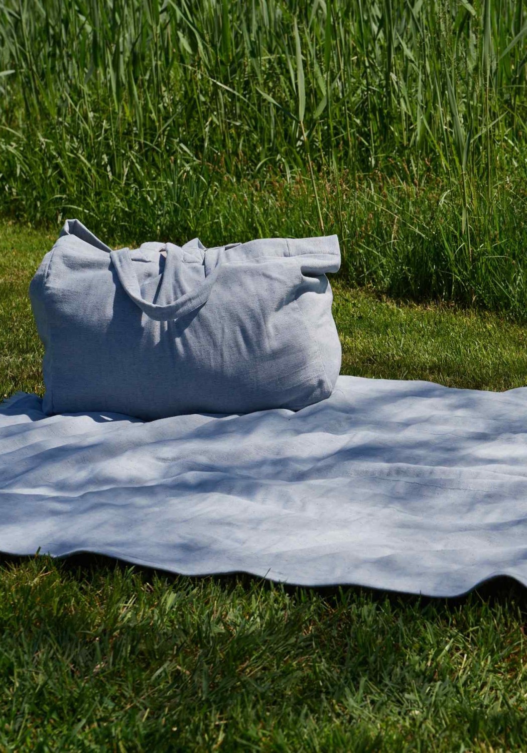 Journey Living Strandtuch Sansone Dusty Blue/Off White