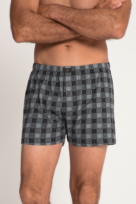 Boxershorts, 2er-Pack, Jersey, Mustermix