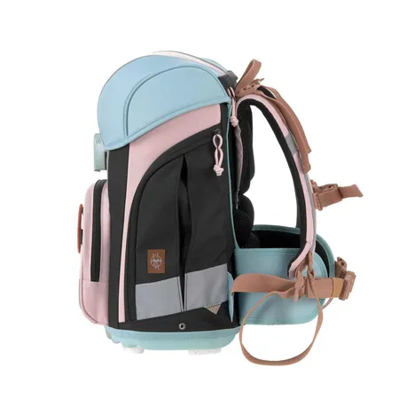Lässig Schulranzen Set 7-teilig, Boxy Unique Rose Blue Black