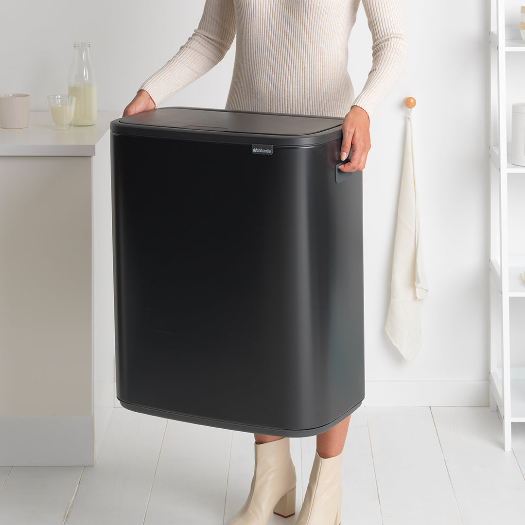Brabantia Bo Touch Bin Afvalemmer 2 x 30 L - Zwart