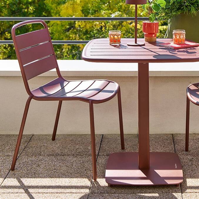 Chaise de jardin ALEGORIA Acajou
