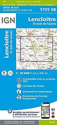 IGN - 1725 SB LENCOITRE 1 25 000