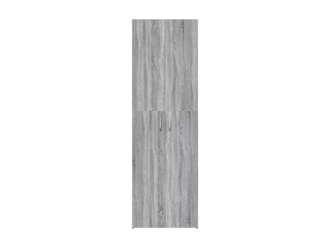 Armoire de bureau Sonoma gris 60x32x190 cm Bois d'ingénierie