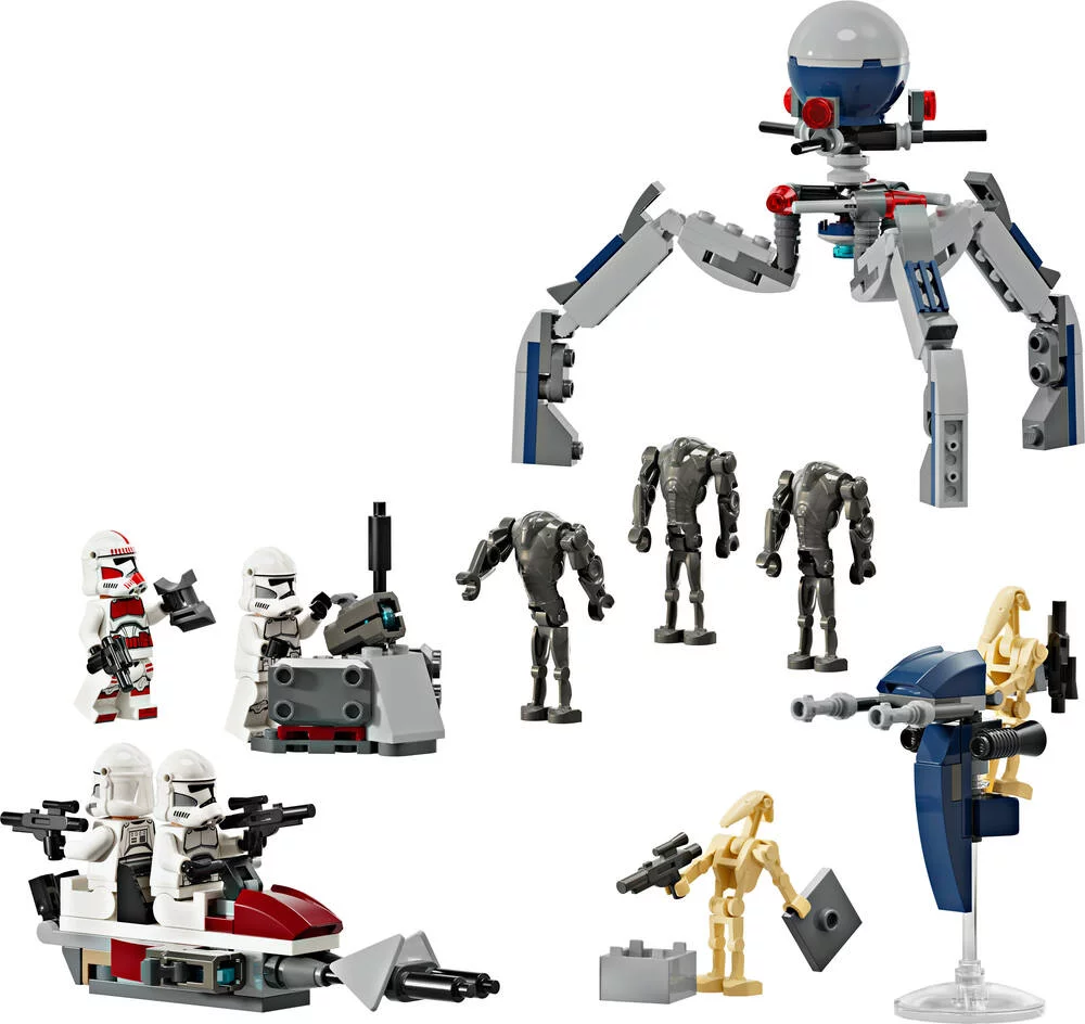 LEGO®STAR WARS™ 75372 - PACK DE COMBAT DES CLONE TROOPERS™ ET DROIDES DE COMBAT