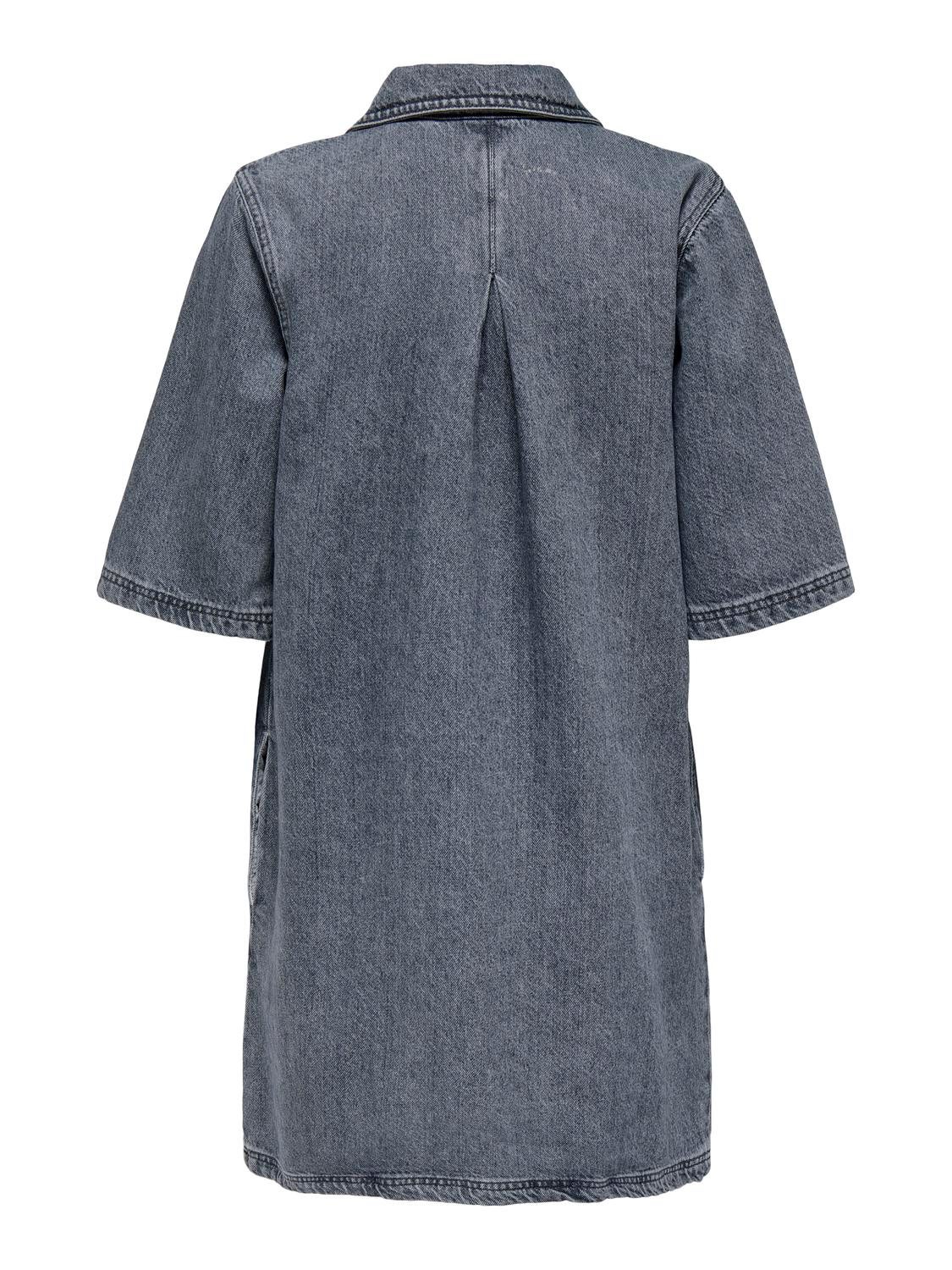 ONLGRY Kurzes Kleid Grey Denim
