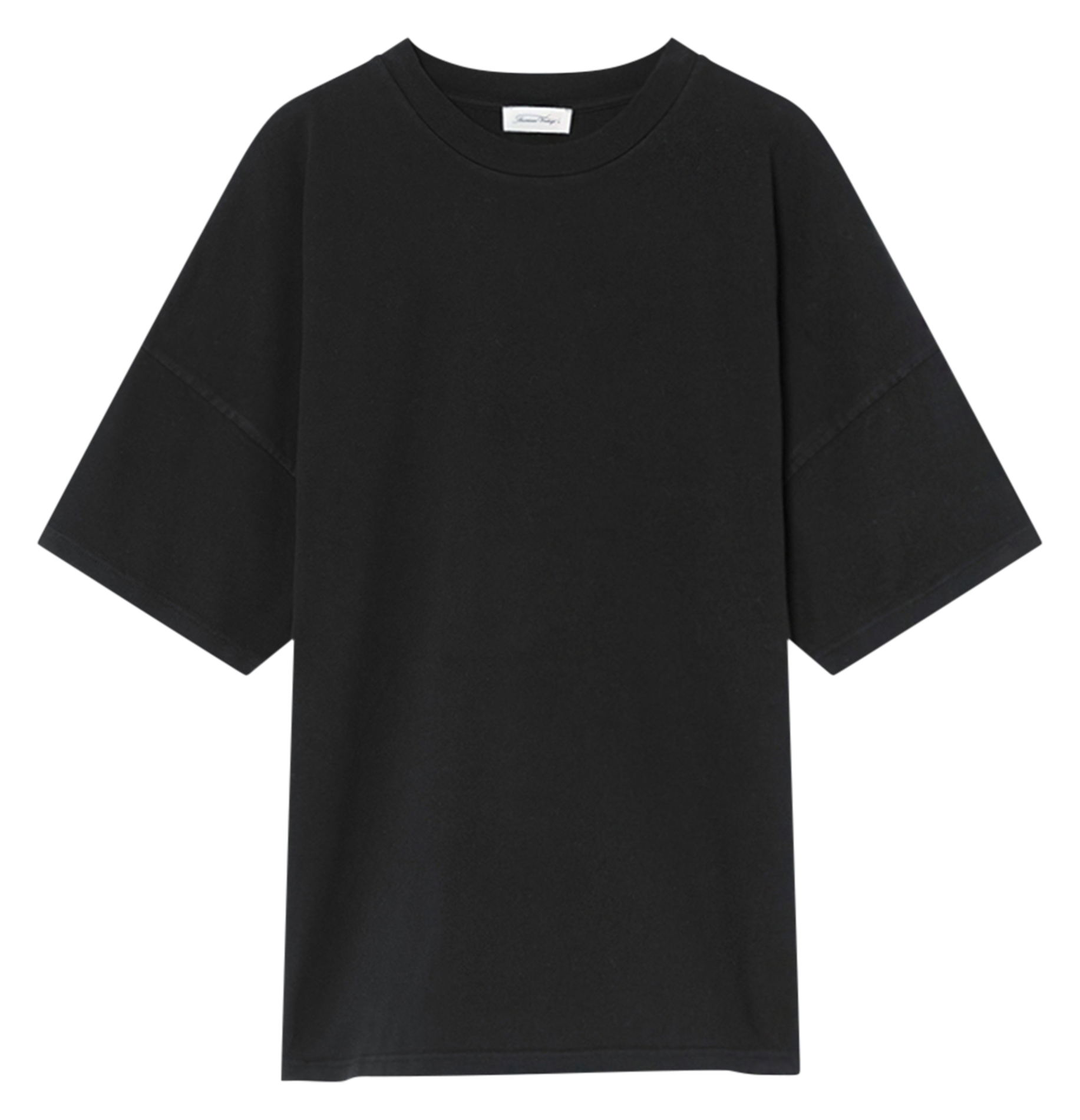 FIZVALLEY - Tee-shirt regular-fit col rond en coton | Noir