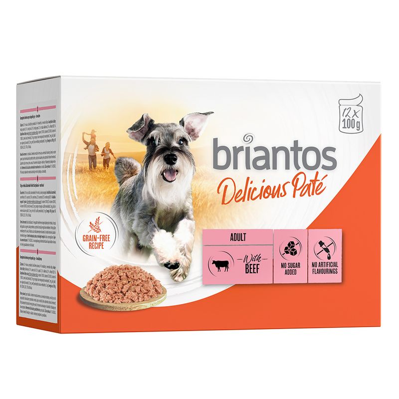Lot Briantos Delicious Paté 48 x 100 g pour chien ✓ pas cher
