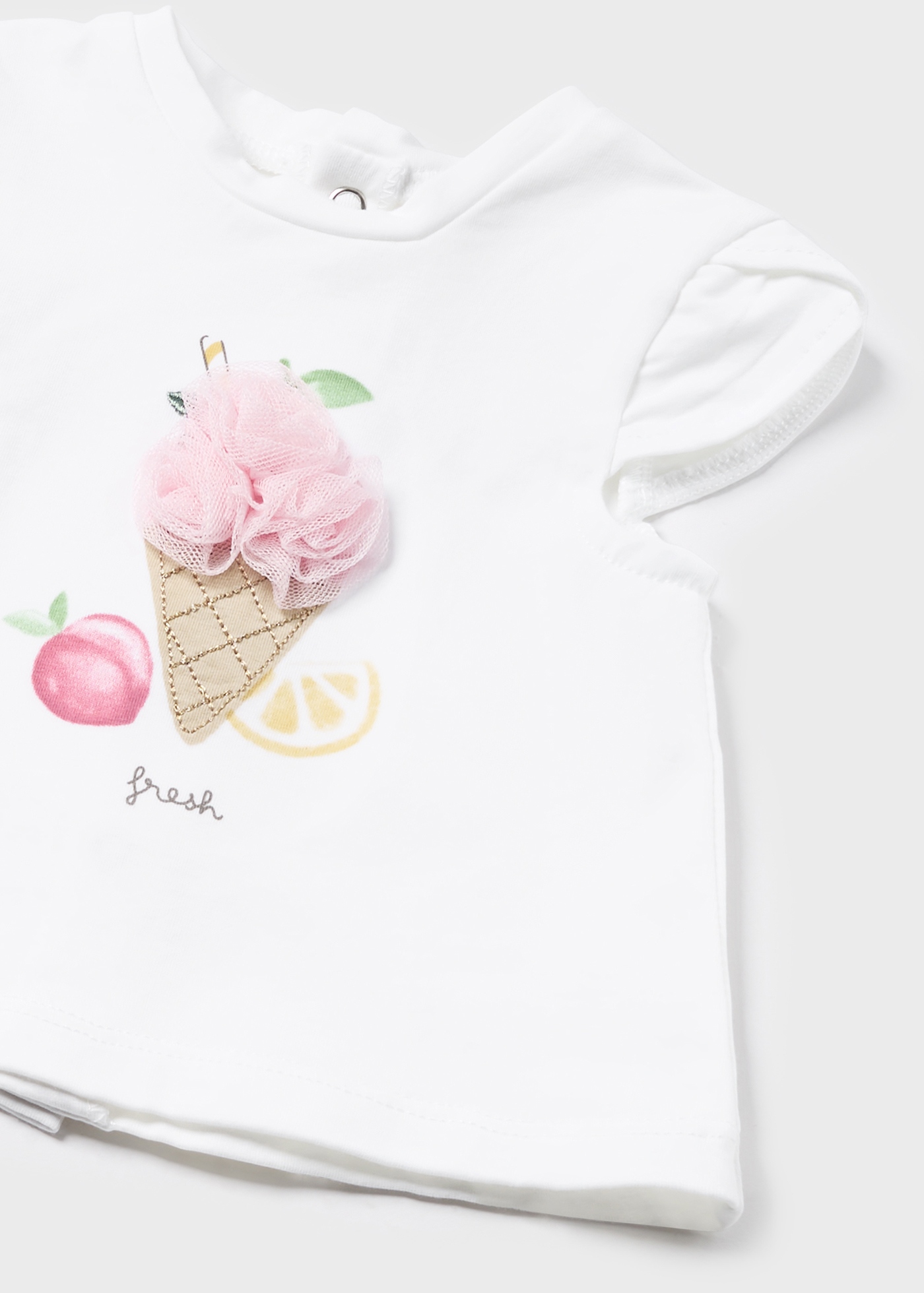 Conjunto de duas peças, saia de tule, recém-nascido, bebê rosa