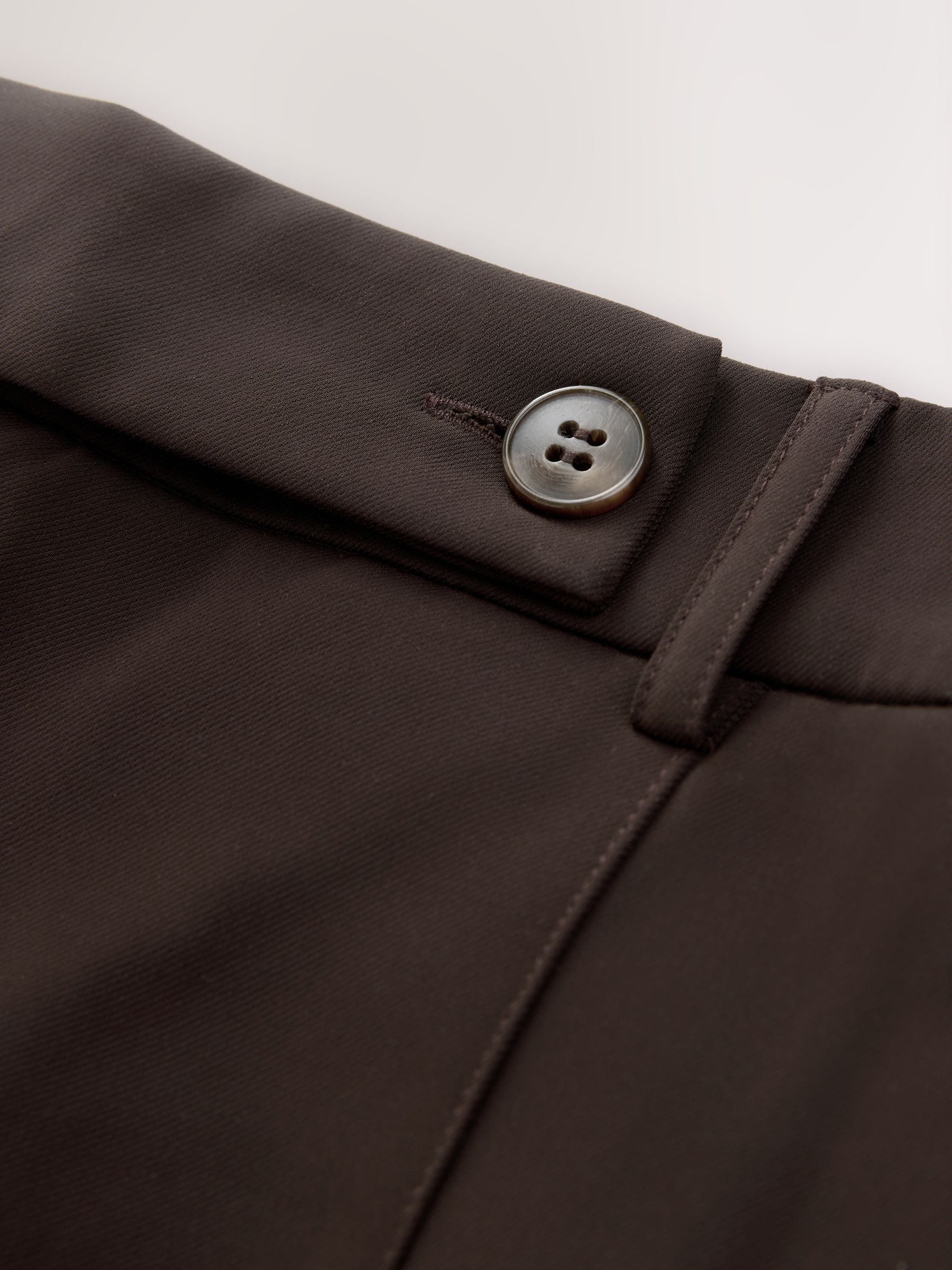 Chocoladebruin - Modieuze lange shorts