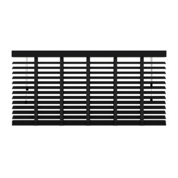 KARWEI houten jaloezie 50 mm matzwart (kleurnr. 947) 160x180 cm (bxh)