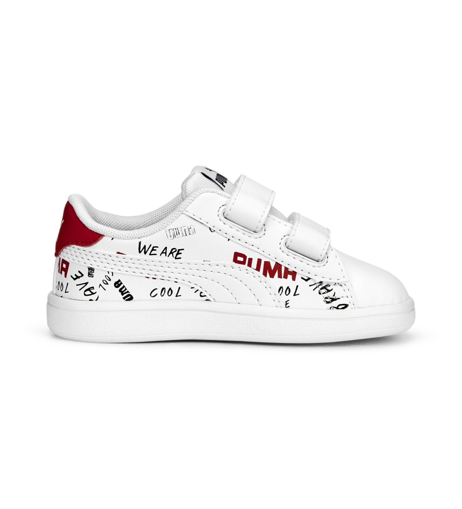 Tênis Puma Smash v2 Brand Love V Branco