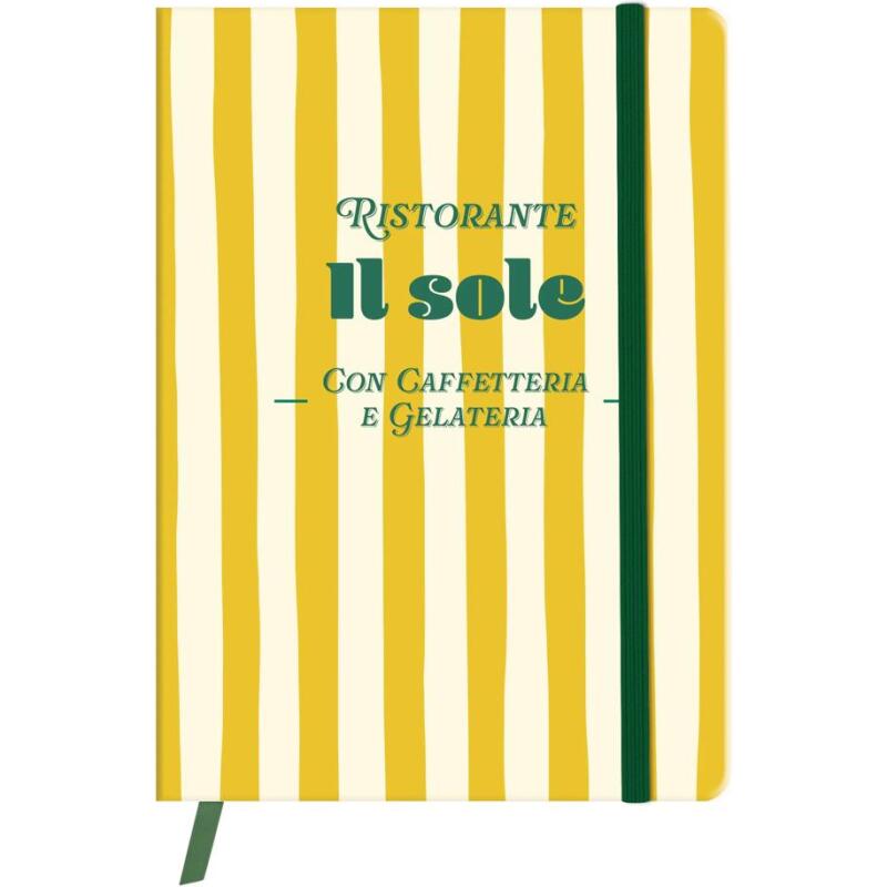 Dolce Amore, Carnet brochure souple A6 10,5x14,8 cm, 128 pages, uni, marquepage, fermeture à élastique, ass.