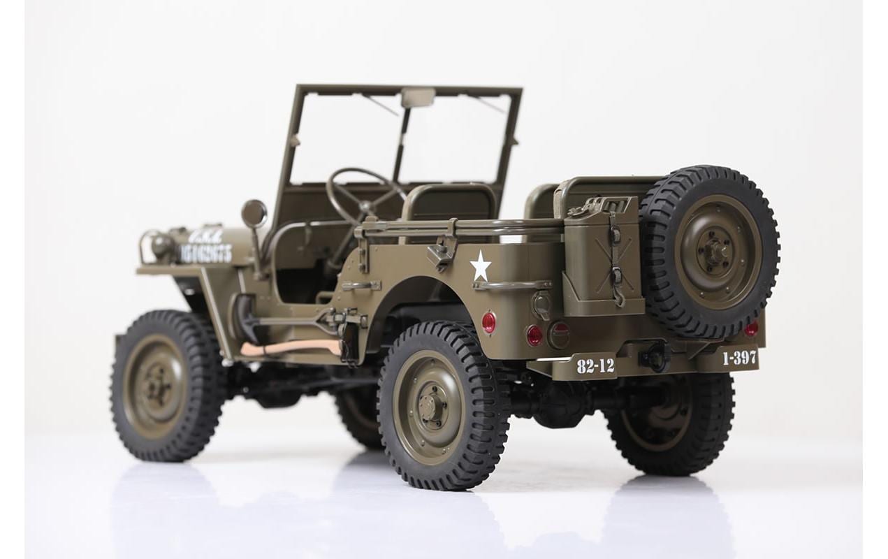 Scale Crawler 1941 MB Willys Jeep ARTR, 1:6<br>1941 Willys Militär Jeep – Ein Traum für jeden Scaler