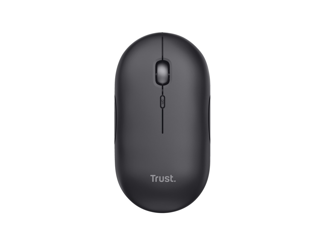 RATO S/FIOS TRUST PUCK 24059 RECARREGÁVEL BLK SLIM