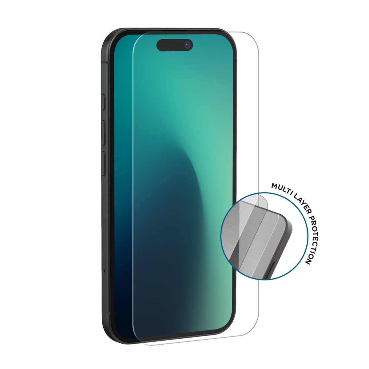 (2er Set) iPhone Air Mountain Impact High Triflex Panzerglas 2.5D Displayschutz Case Friendly (EGSP01079)