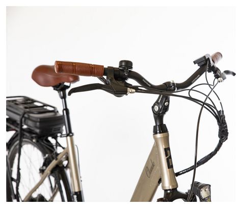 Vélo de Ville Électrique Mixte Bicyklet Claude Shimano Tourney 7V 500 Wh 700 mm Beige Marron