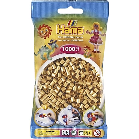Hama midi perler 1000 stk. - guld