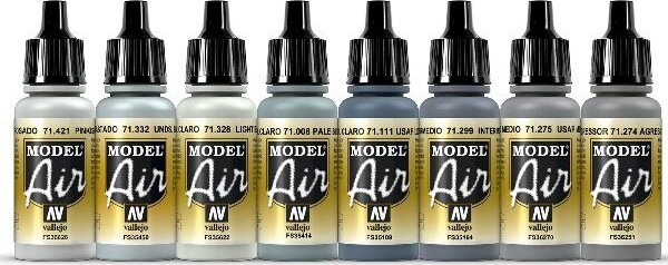 Vallejo - Model Air Maling Sæt - Usaf Aggressor Part 3 - 8X17 ML