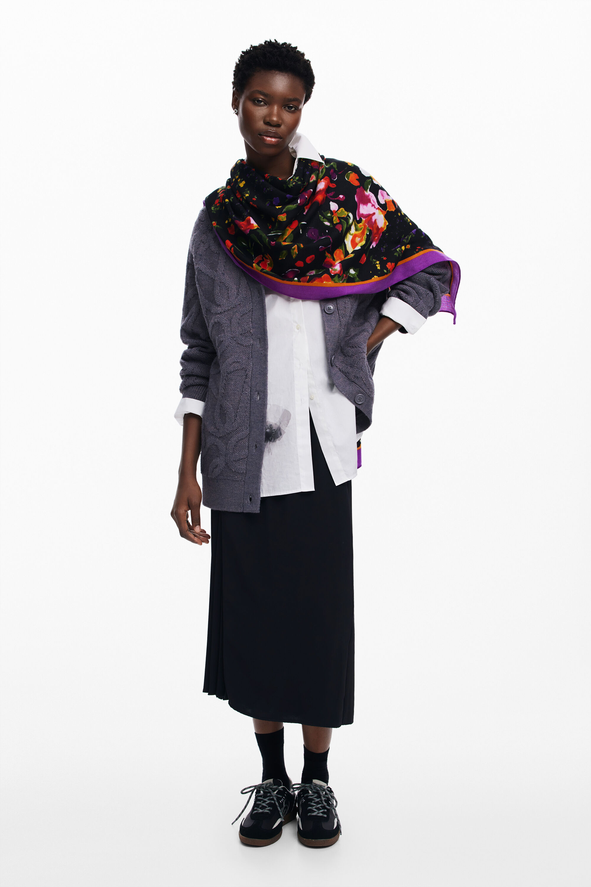 Foulard flores
